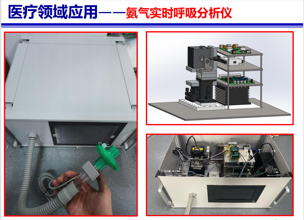 山西大學(xué)董磊老師課題組研制的氨氣實(shí)時(shí)呼吸分析儀中應(yīng)用昕虹光電激光傳感組件